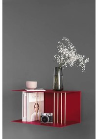 Červená kovová polica Teaser – UMAGE