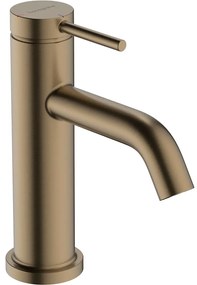 HANSGROHE Tecturis S páková umývadlová batéria CoolStart s odtokovou súpravou s tiahlom, výška výtoku 80 mm, chróm, kartáčovaný bronz, 73302140