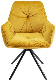 Mila stolička žltá/čierna