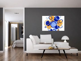 Obraz - Svetlý motív s kruhmi (90x60 cm)