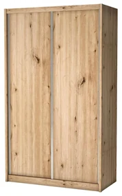 Šatníková skriňa Karoly (dub artisan) . Akcia -21%. Vlastná spoľahlivá doprava až k Vám domov. 1055434
