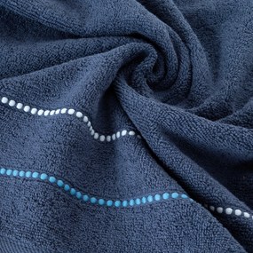 FROTÉ UTERÁK SUZI 70X140 CM TMAVOMODRÁ