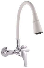 Drezová batéria RAV SLEZÁK SÁZAVA so silikónovým ramienkom 150 mm sivá / chróm SA002.5/13S