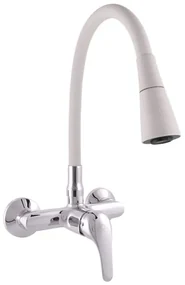Drezová batéria RAV SLEZÁK SÁZAVA so silikónovým ramienkom 150 mm sivá / chróm SA002.5/13S