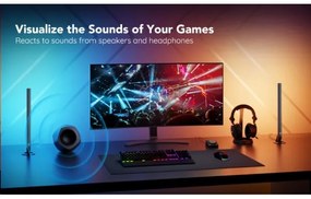 Govee - SADA 2x Smart Gaming Wi-Fi LED RGBIC Panely + Smart Dual + DO