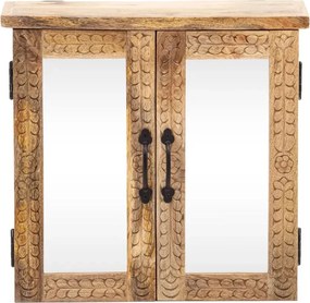 furniture-nabytek.cz - Masívna zrkadlová skrinka Santa Cruz z dreva mango, povrchová úprava, prírodná