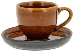 Jantárová keramická šálka na espresso 70 ml Gastro Black/Amber – Bitz
