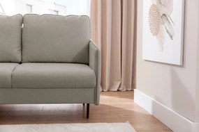 Rozkladacia rohová sedačka Taila Mini ľavá - béžová pletenina Loft 02 / čierne nožičky