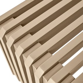 Béžová drevená lamelová lavica Slatted L - 160*27*35 cm