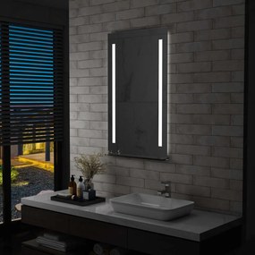 Kúpeľňové LED nástenné zrkadlo s poličkou 60x100 cm