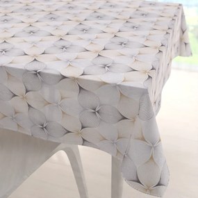 Biante Dekoračný štvorcový obrus PML-031 Designové geometrické obrazce na bielom 140x140 cm