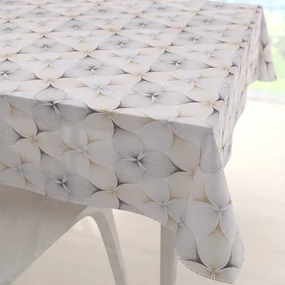Biante Dekoračný štvorcový obrus PML-031 Designové geometrické obrazce na bielom 140x140 cm