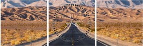 Obraz - Death Valley, Kalifornia, USA (s hodinami) (90x30 cm)