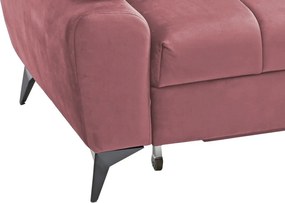 Rohová sedacia súprava Paris, staroružová látka, pravý roh