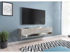 TV skrinka Adenik 140, Farby: wotan, Osvetlenie: osvetlenie LED RGB - farebné