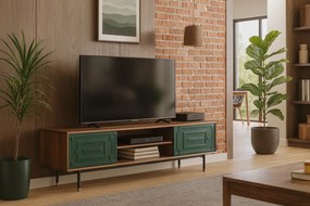 TV stolík Stilig ST153 200 cm orech/zelený