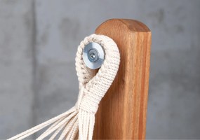 Marimex | Hojdacia sedačka so stojanom La Siesta Udine Organic, latte | 11640604