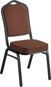 Jedálenská stolička Jazz, hnedá látka%