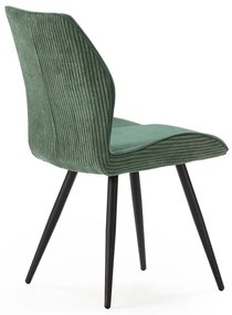 Zelené menčestrové jedálenské stoličky v súprave 2 ks Adaya – Marckeric