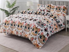 XPOSE® Francúzske mikroplyšové obliečky ROZTOMILÉ MAČKY Exclusive