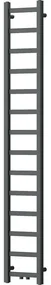 Mexen Bolt, vykurovacie teleso 1800 x 300 mm, 351 W, spodné a stredové, antracitová, W126-1800-300-00-66