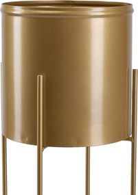 KOVOVÝ KVETINÁČ SO STOJANOM GOLDEN 95X21 CM ZLATÁ