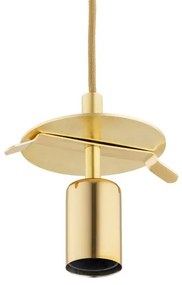 Argon 8447 - Luster na lanku ALMIROS 1xE27/15W/230V pr. 25 cm alabaster zlatá