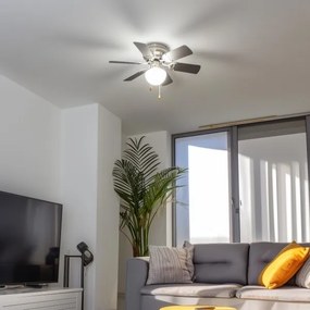 ZEVENTI - Stropný ventilátor GALDANA 1xE27/60W/230V šedá/biela