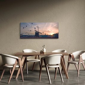 Obraz veterného mlyna (120x50 cm)