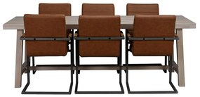 Matne lakovaný dubový jedálenský stôl Rowico Brooklyn, 220 x 95 cm