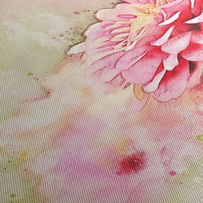 Obraz - Ružový kvet, aquarel (150x105 cm)