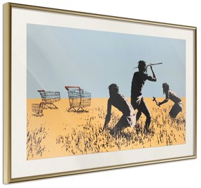 Artgeist Plagát - Trolley Hunters [Poster] Veľkosť: 30x20, Verzia: Zlatý rám