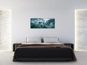Obraz - Les v hmle (120x50 cm)