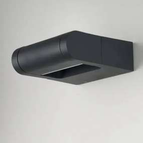 Vonkajšia stojaca lampa Frame wall sivá
