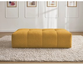 Ženilková podnožka v horčicovej farbe Everest – Bobochic Paris