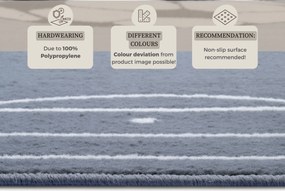 Hanse Home, Detský koberček Adventures 105527 Mouse, 200x290, šedá, detská izba