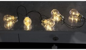 Biela svetelná LED reťaz Star Trading Bulbs In Love, dĺžka 1 m