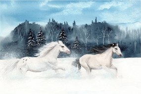 Obraz maľovaných koní (90x60 cm)