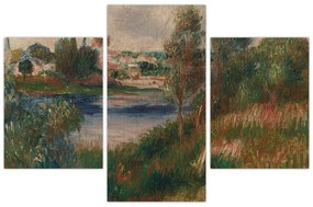 Obraz - Auguste Renoir, Landscape at Vetheuil, reprodukcia (90x60 cm)