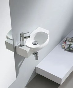 Sapho Sapho, MINOR betónové umývadlo na dosku, priemer 26cm, šedá, MR26017