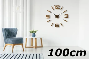Dekorstudio Moderné drevené hodiny EKO Stick - Dubové 130cm