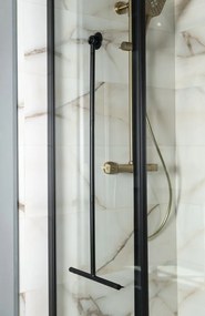 Aqualine Aqualine, Podlahová stierka 300x890mm, čierna, SQ121B