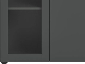 Komoda so šuplíkom Niklas, 120 cm, šedá/dub artisan