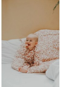 Ružová detská hracia podložka Blash Daisies – Malomi Kids