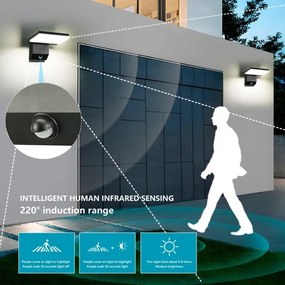 Immax 08513L - LED vonkajšie nástenné svietidlo so senzorom MODERN LED/18W/230V IP65