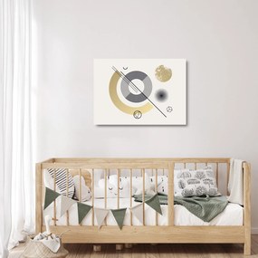 Sklenený obraz - Geometrické tvary N⁰2 (70x50 cm)