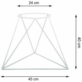 Stojan na kvety Mell 40 cm biely