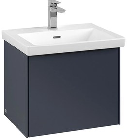 VILLEROY &amp; BOCH Subway 3.0 závesná skrinka pod umývadlo, 1 zásuvka, 523 x 447,5 x 429 mm, Marine Blue, C57901VQ