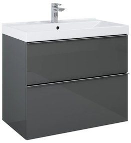 Elita Look, závesná umývadlová skrinka 80x45 cm 2S, antracitová, ELT-167082