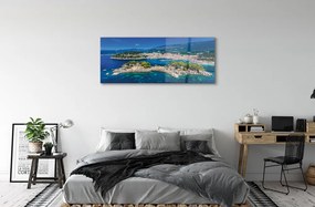 Obraz na akrylátovom skle Grécko panorama more mesto 120x60 cm